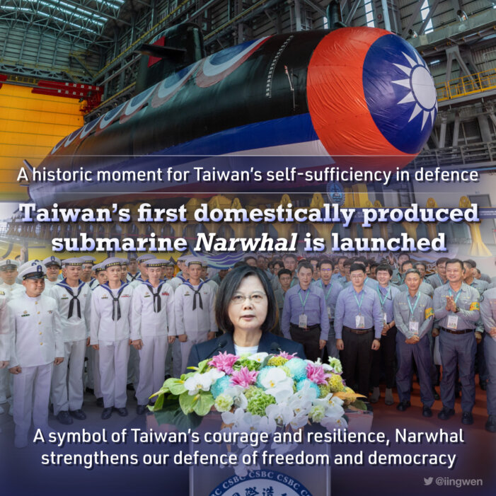 Taiwan Unveils First Domestically-Built Submarine Amid Rising Tensions